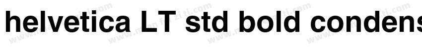 helvetica LT std bold condensed字体转换